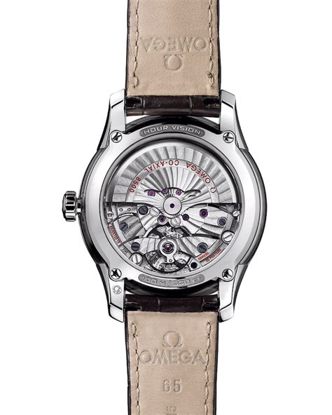 De Ville Hour Vision 41 mm, steel on leather strap 